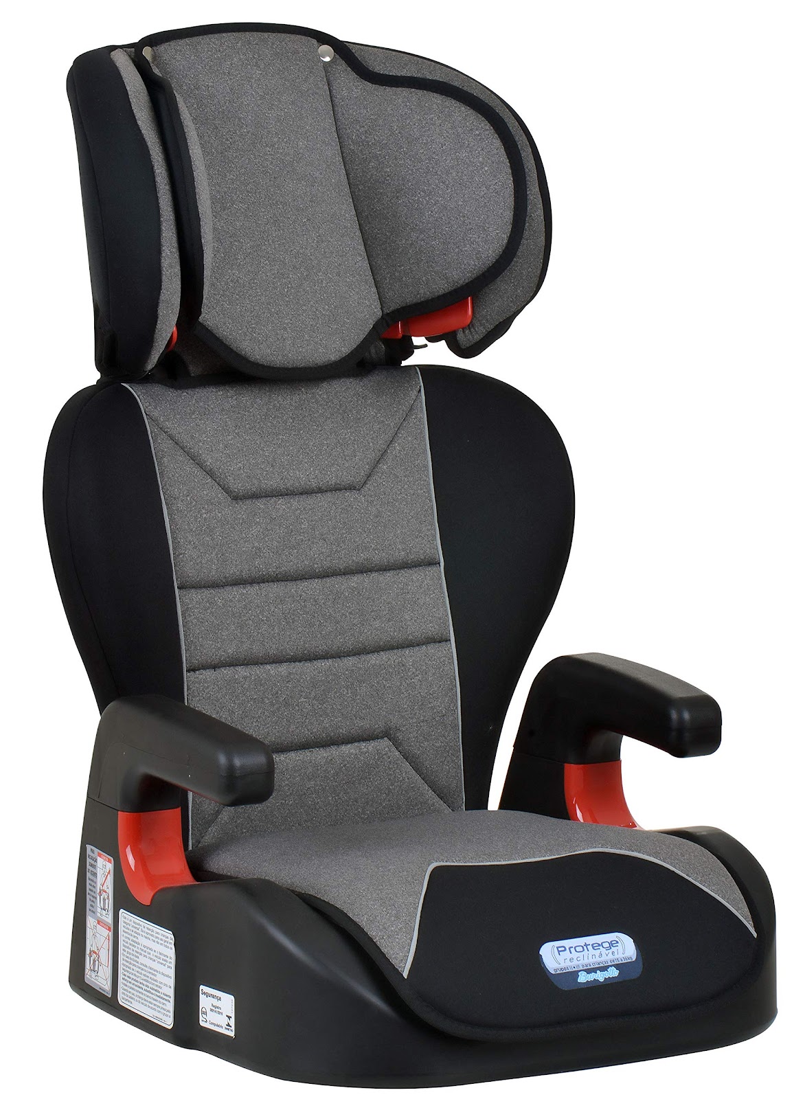 Burigotto Cadeira para Auto Protege Reclinável, 15-36 kg, Mesclado Cinza