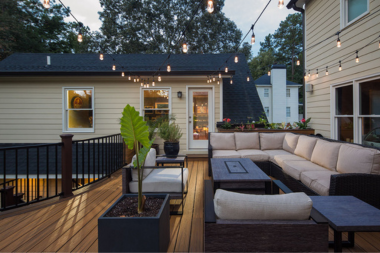 how to compare composite deck builders couch area with string lights custom built michigan