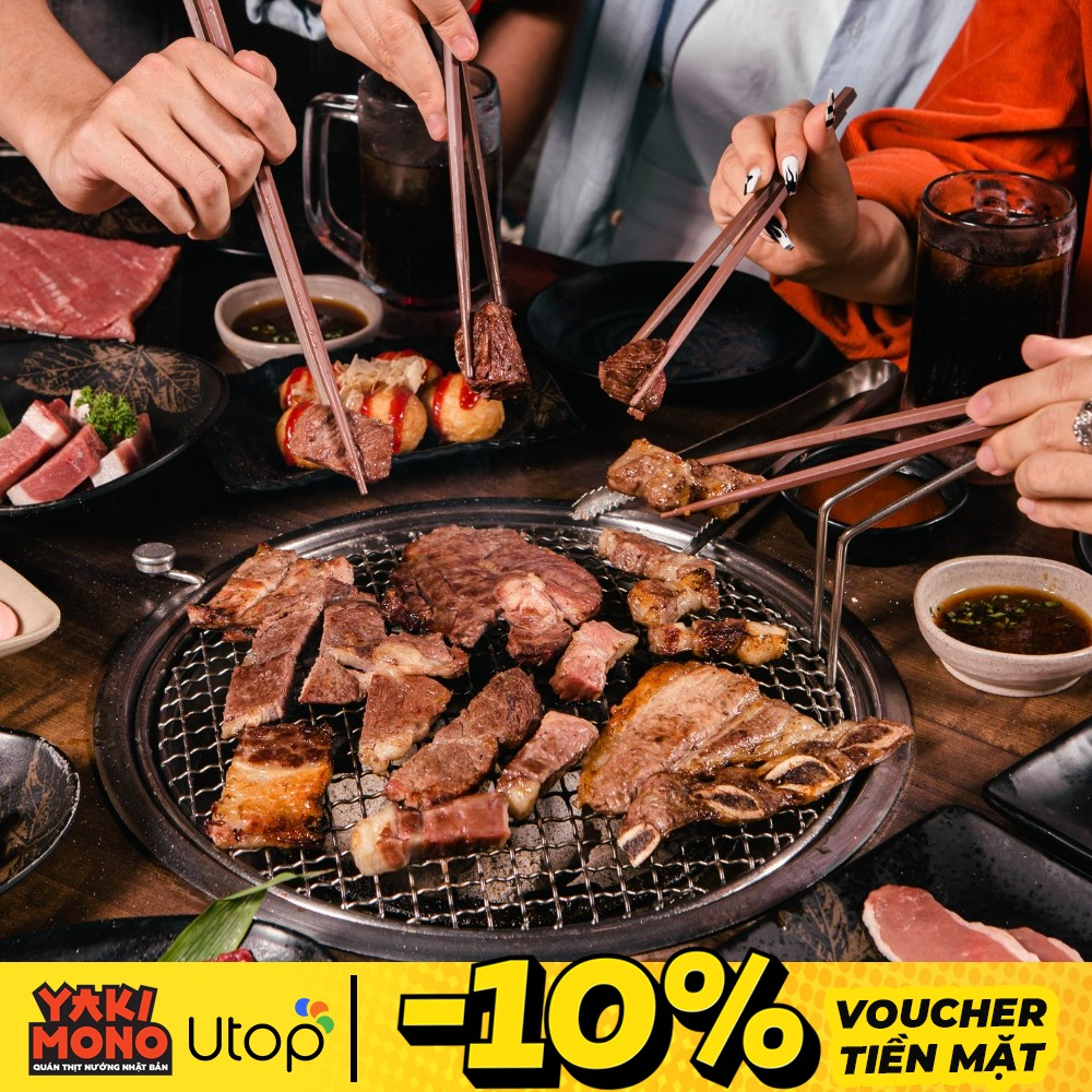 Yakimono: Khám Phá Hương Vị Buffet Lẩu Nướng Nhật Bản và Voucher Tiền Mặt Hấp Dẫn Từ Utop!
