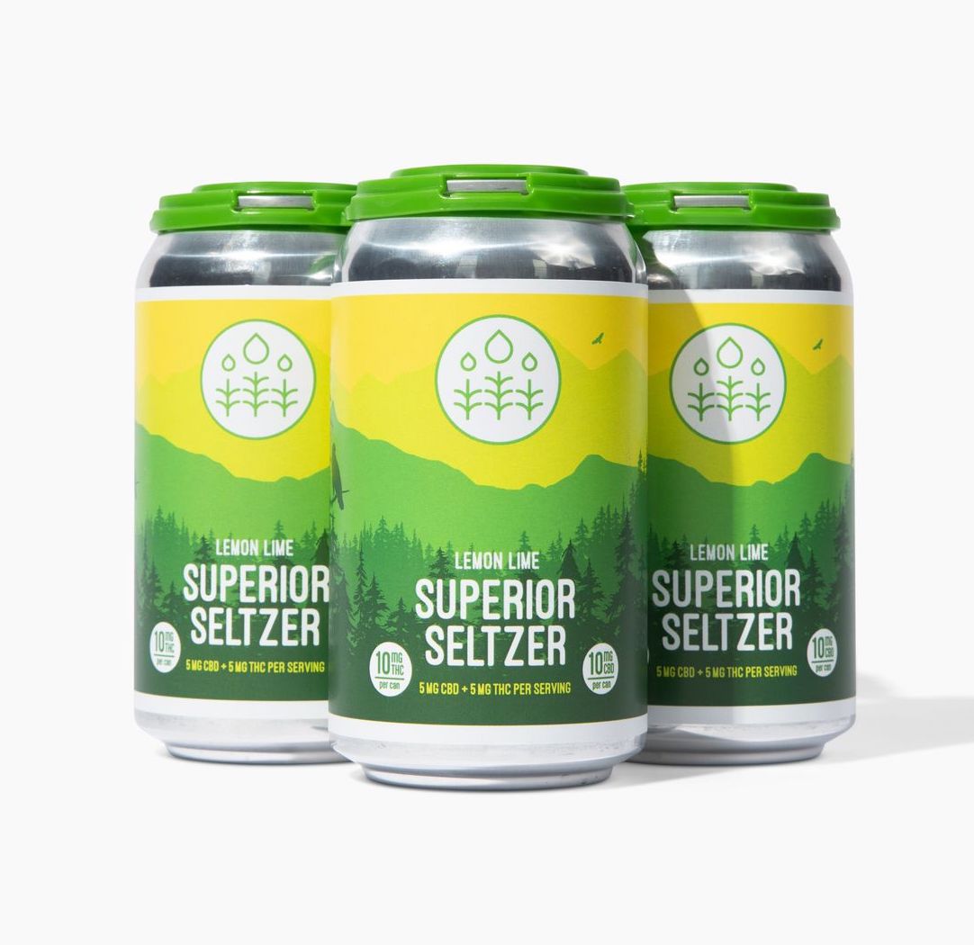 Superior Molecular Lemon Lime Seltzer 10mg THC 10mg CBD