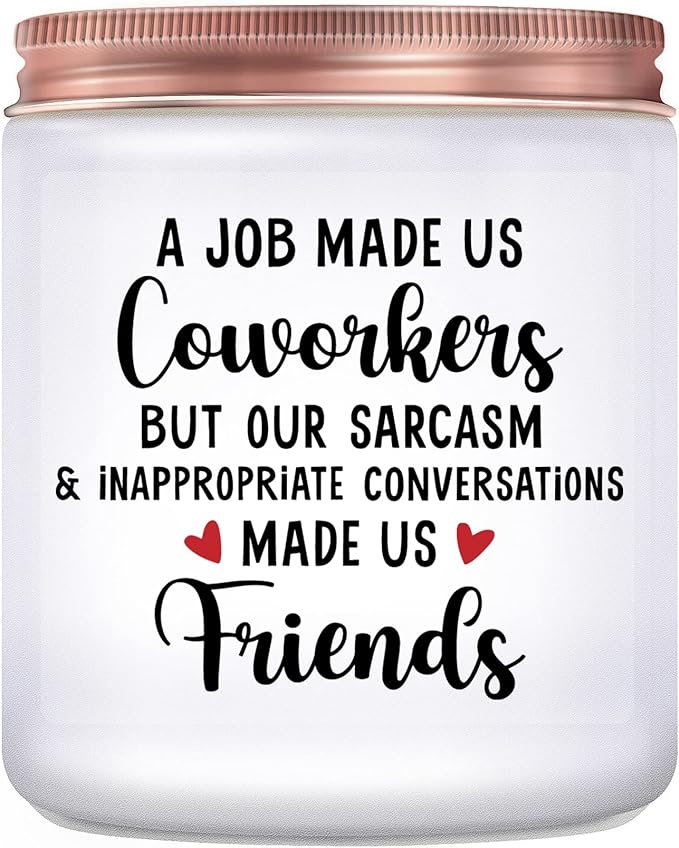 Sarcastic Christmas Candle, Funny Gift for Coworker, Holiday Gift
