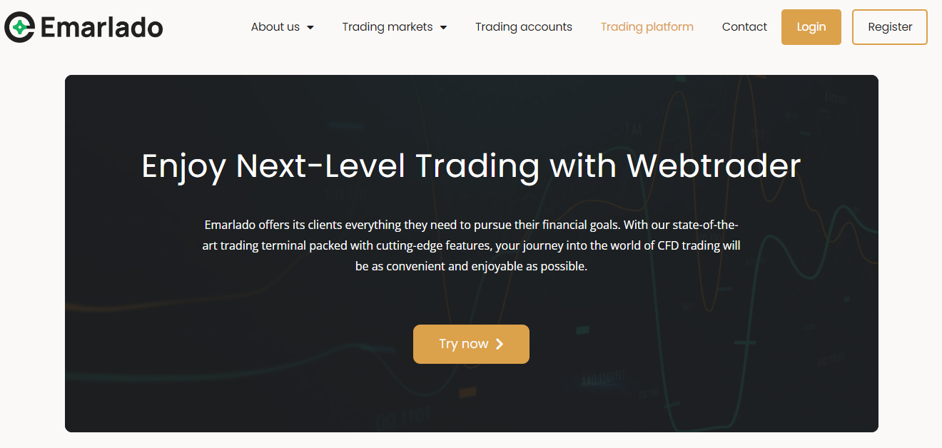 CFD Trading on Emarlado’s WebTrader