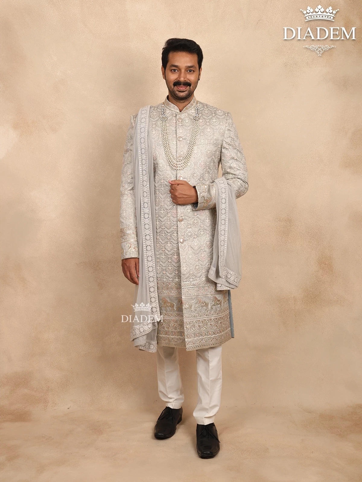 Embroidered Sherwani in Indian Wedding for Male
