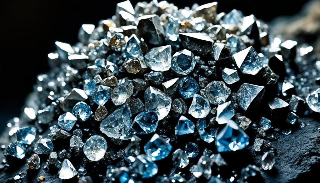 raw diamonds