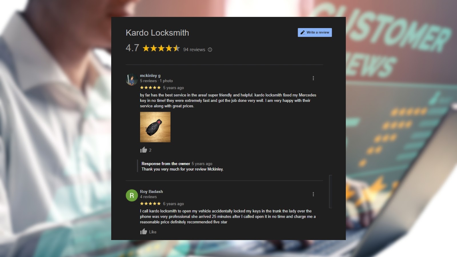 Reviews of a reliable locksmith service provider