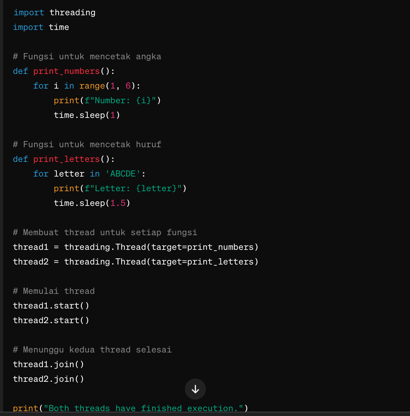 contoh implementasi python multithreading