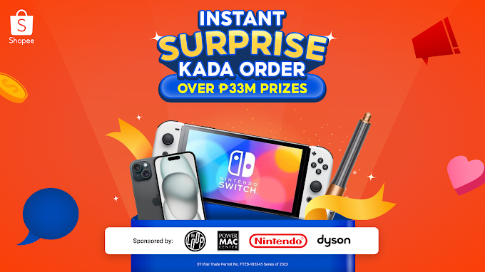 Instant Surprise Kada Order! - Here are 5 major prizes you can win from Shopee’s 3.3-3.15 Mega Shopping Sale