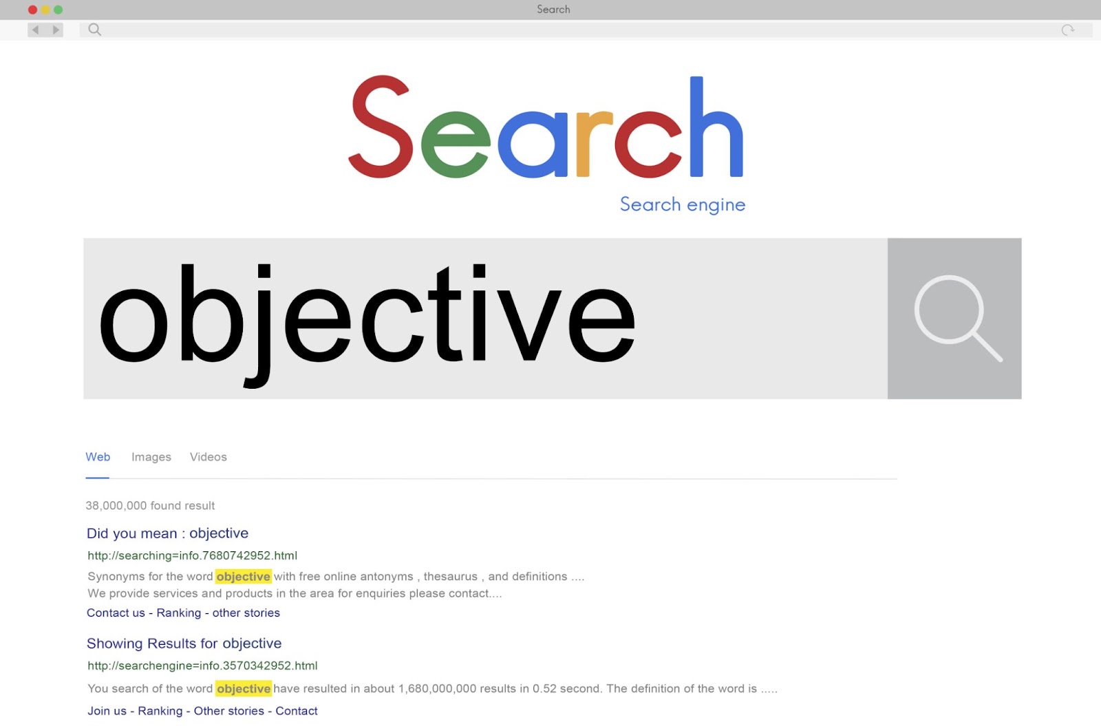 search objective
