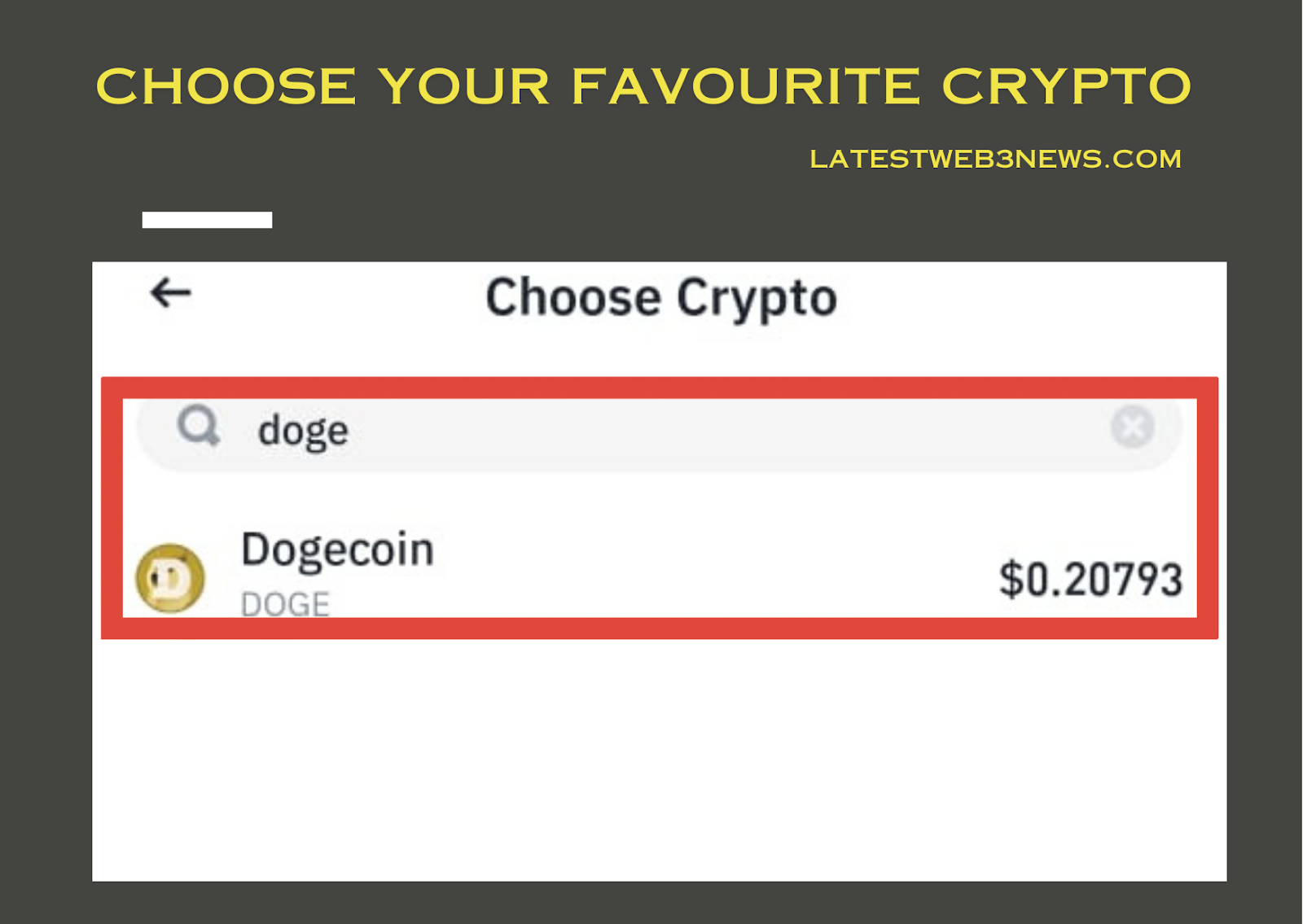 Choosing Your Favourite Crypto