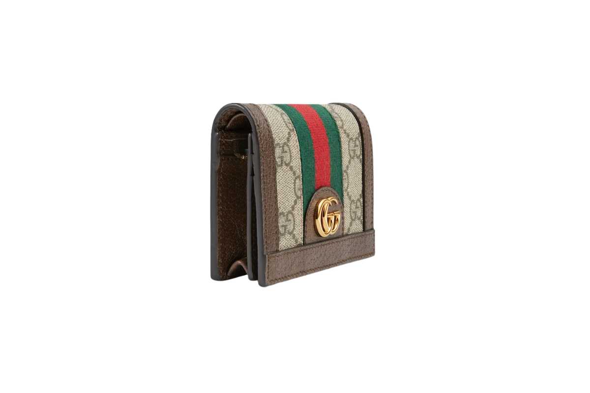 1.GUCCI OPHIDIA GG CARD CASE WALLET 