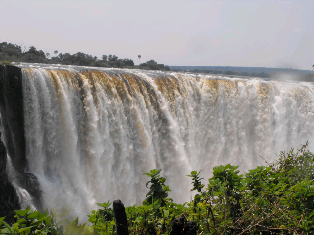 falling water from Chobe National Park.