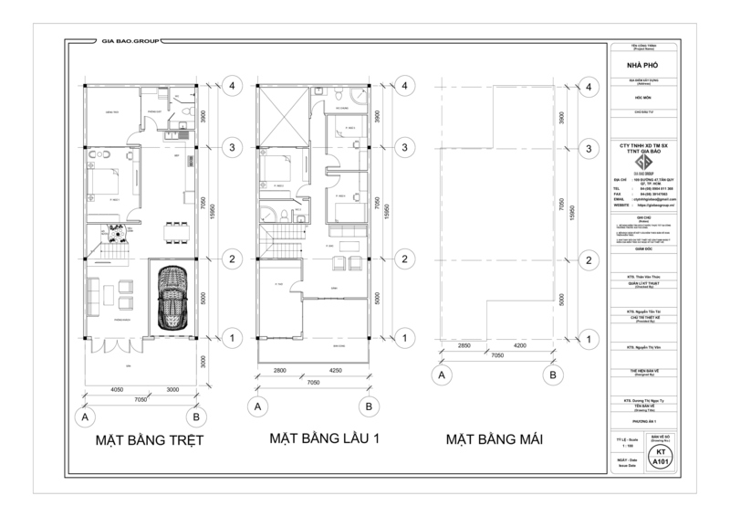 Phương án thiết kế nhà phố 2 tầng 7x10 đầy đủ công năng