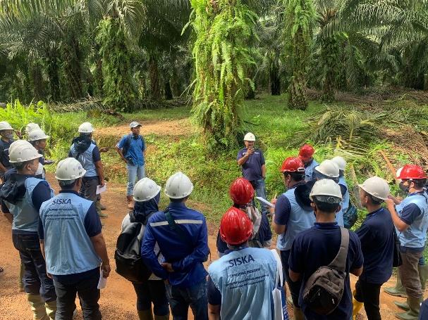 A group of people in hard hats

Description automatically generated