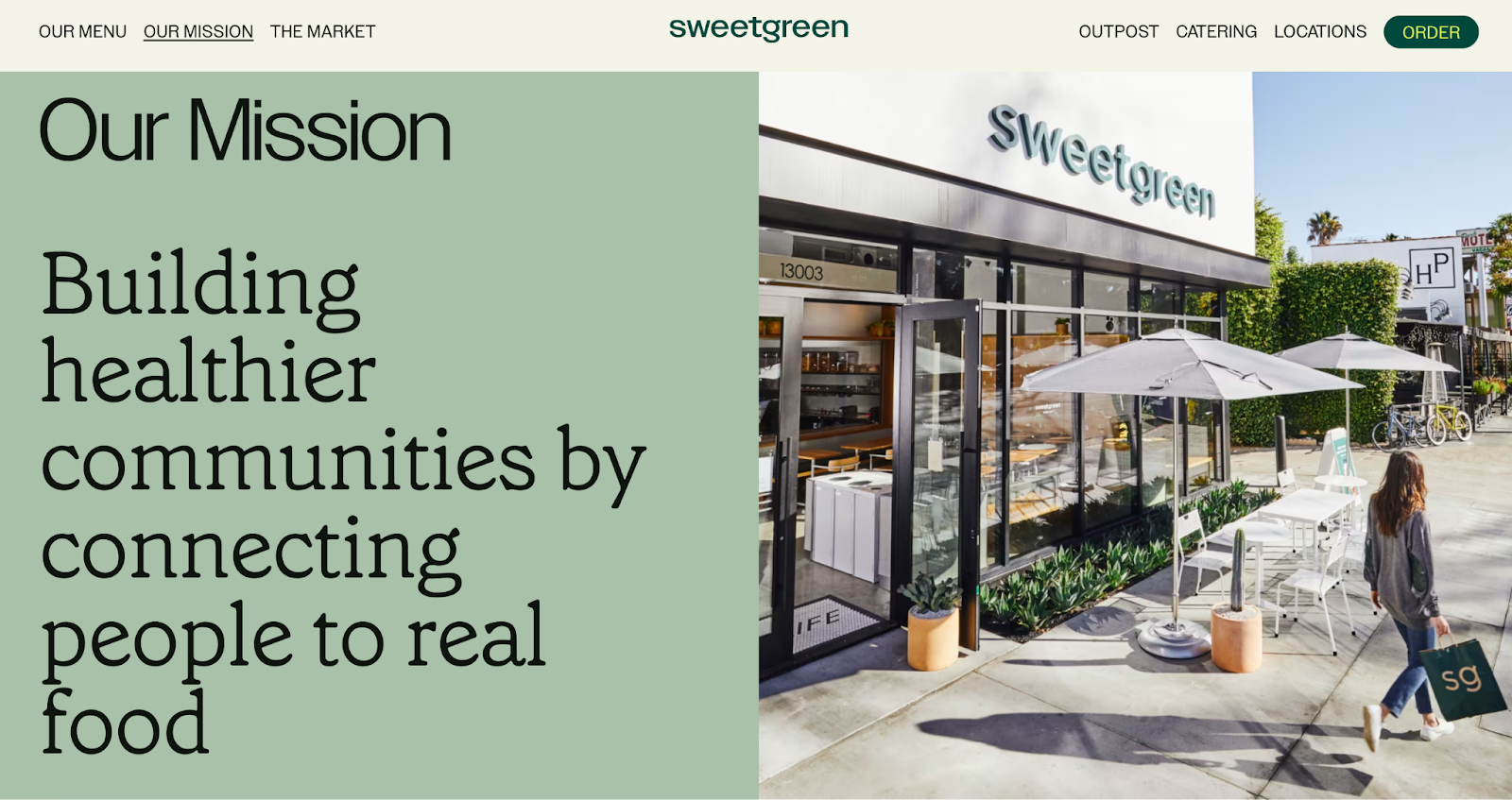 Company mission statement examples: sweetgreen