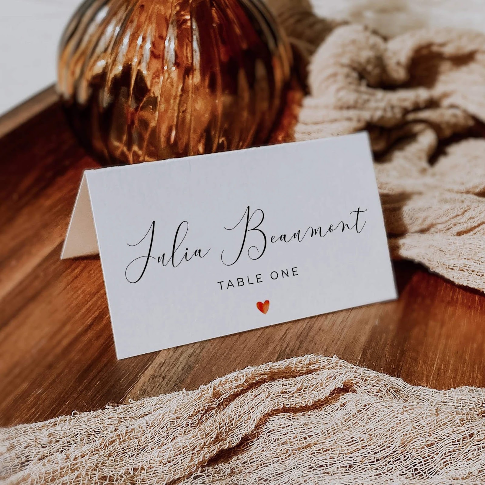 Minimalist Place Cards