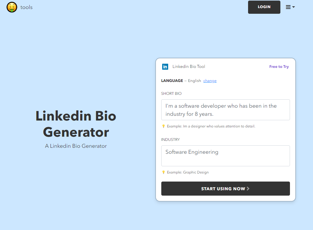 Nichesss LinkedIn Summary Generator