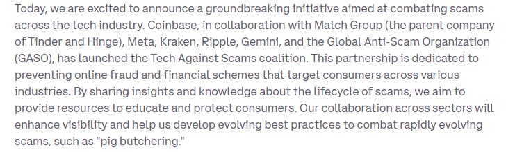 Announcing the Tech Against Scams Coalition
