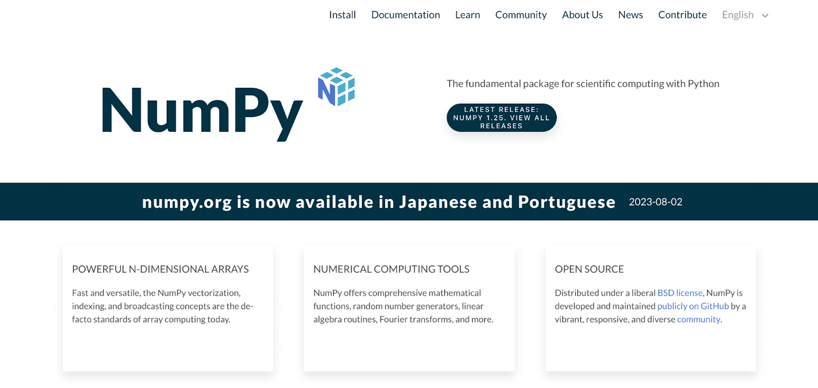 best ai libraries for python, NumPy
