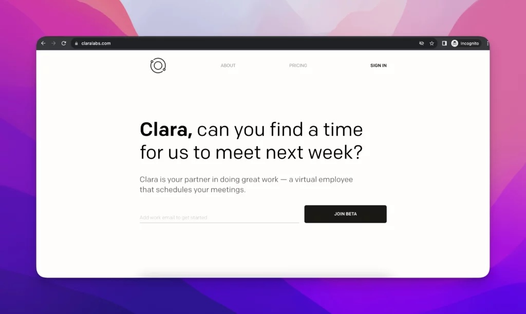 Clara AI Scheduling Assistant 