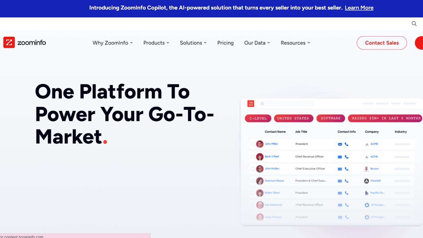 ZoomInfo: Lead Generation Tools