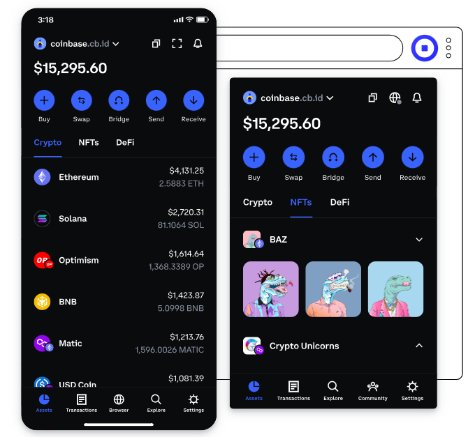 hot wallet coinbase android