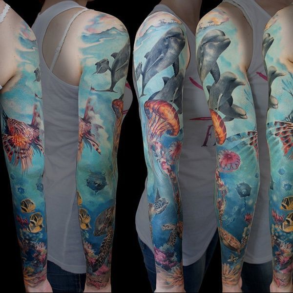 Underwater Wraparound Tattoo
