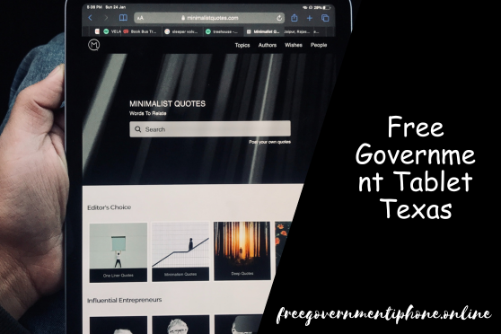  Free Government Tablet Texas Program