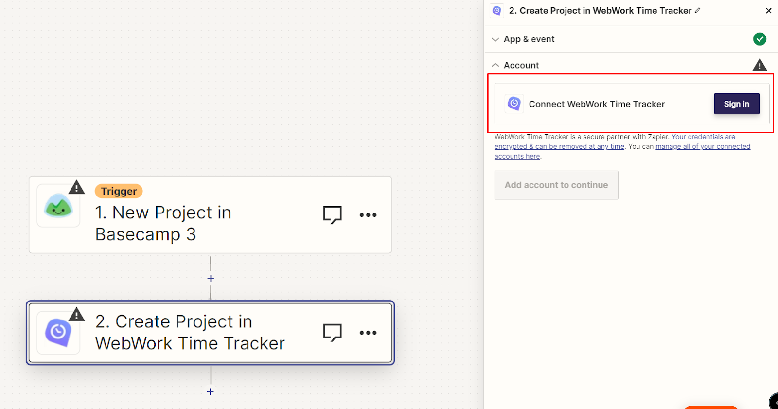 Basecamp 3 and WebWork Integration