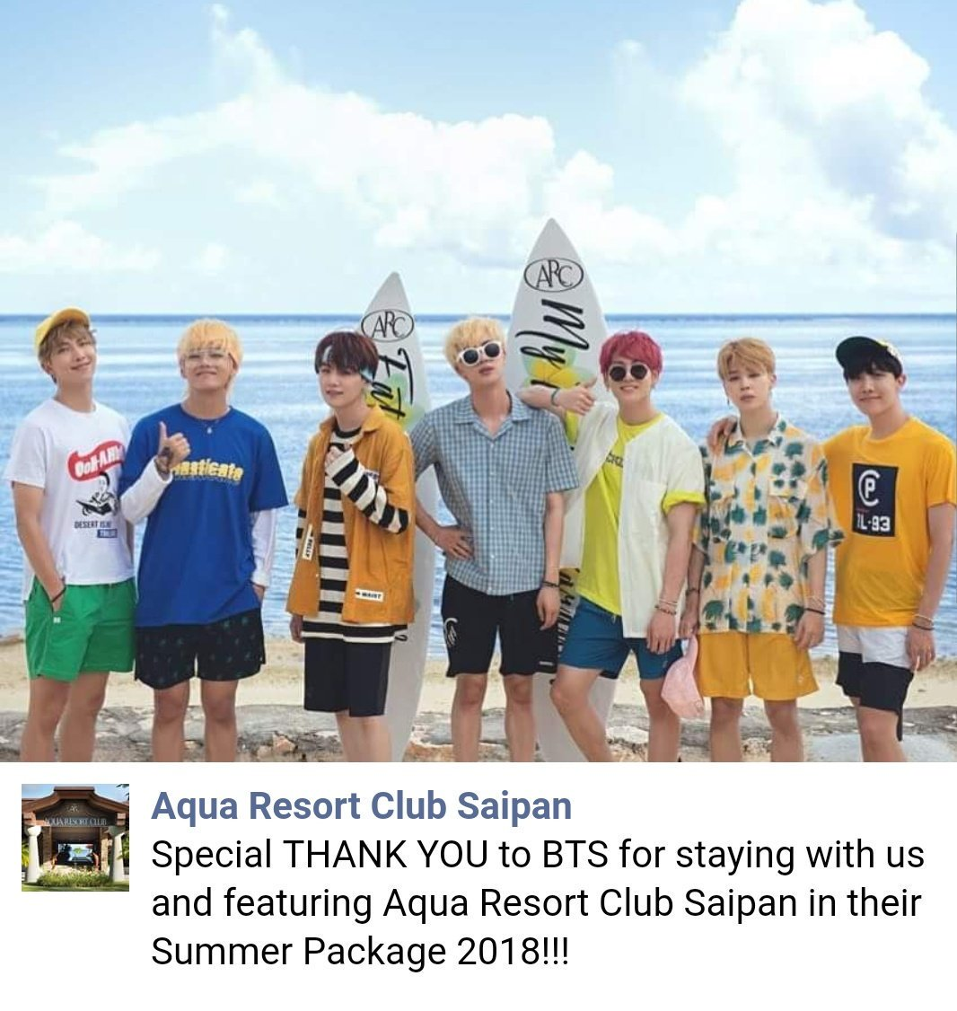 BTS Summer Package in Saipan 2024 2018