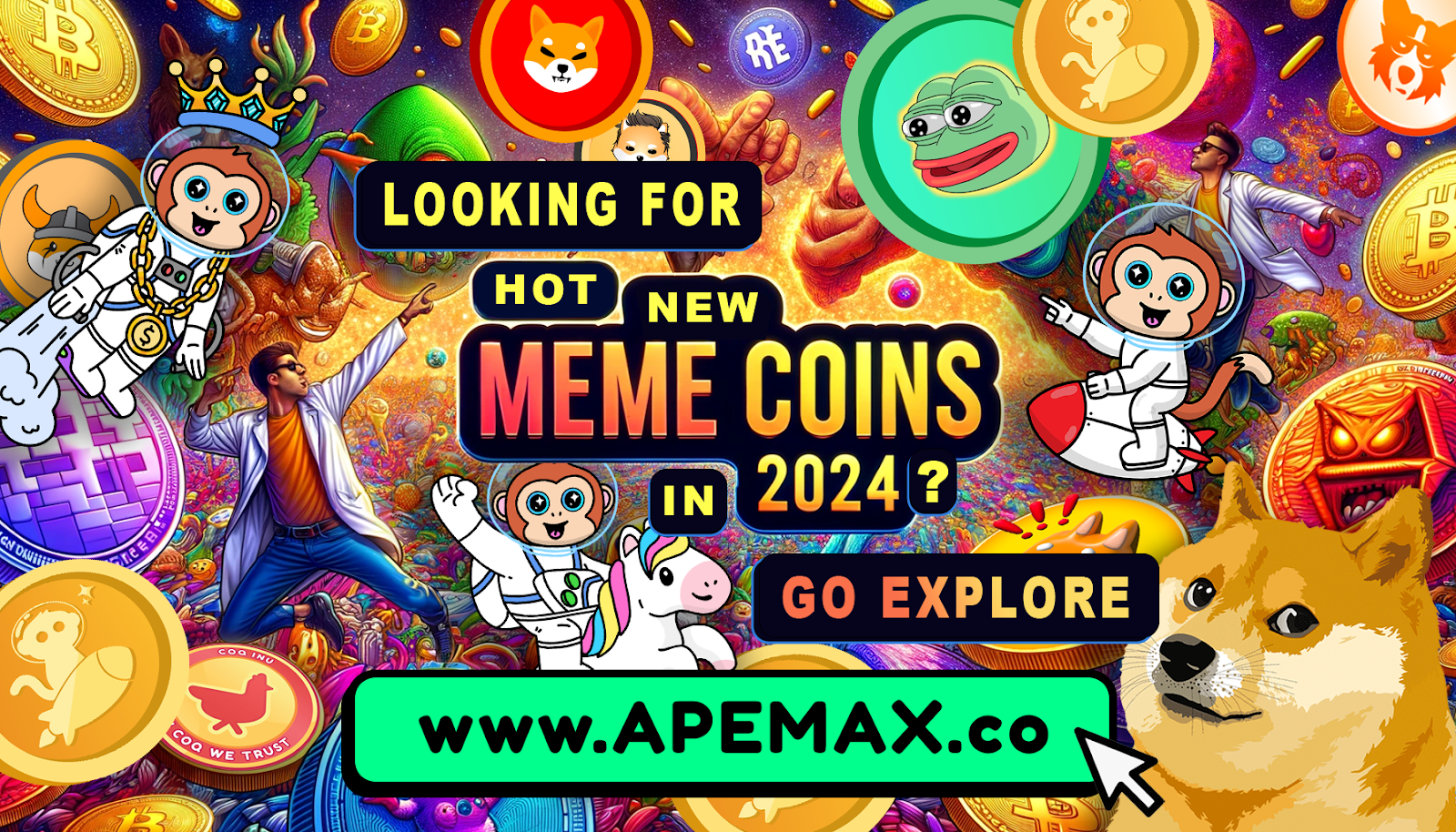 Hottest meme coins in 2024