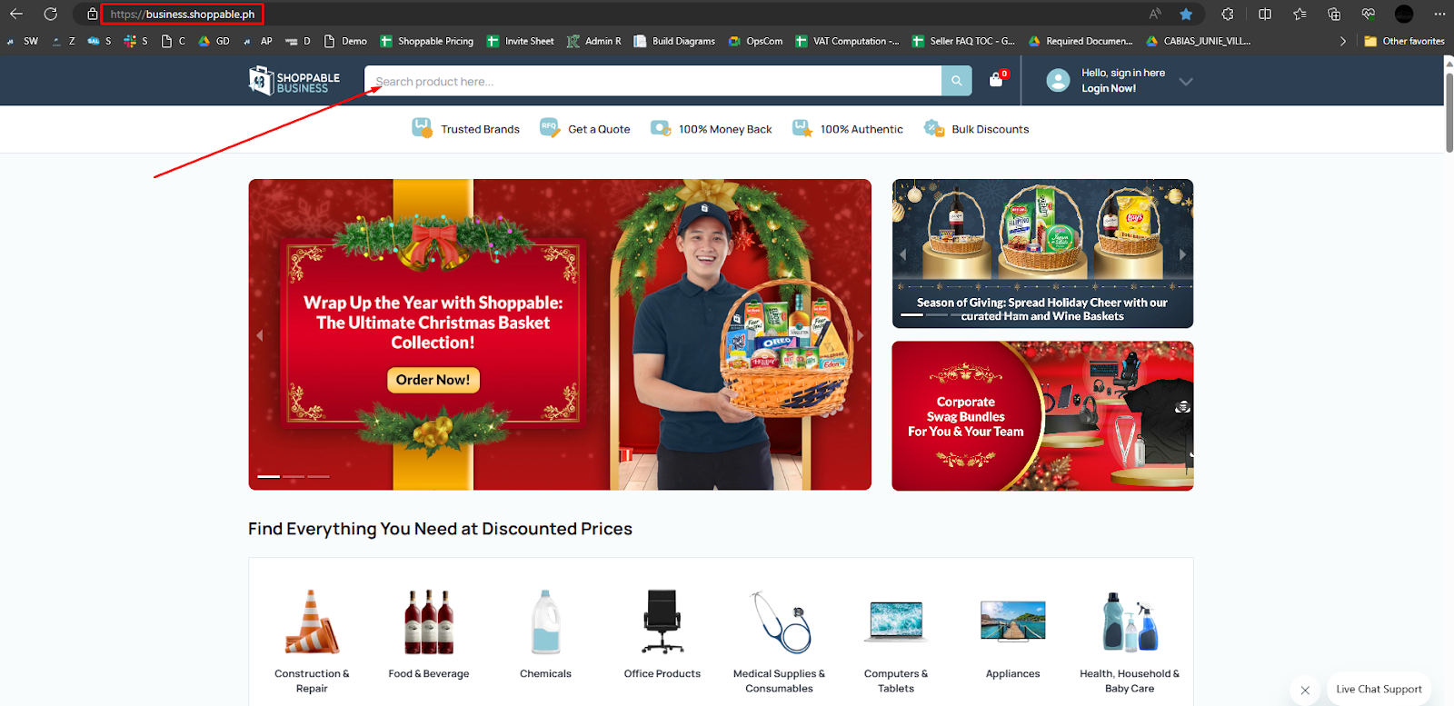 how to search products shoppable