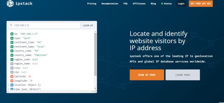 Ipstack- one of the best APIs for marketers