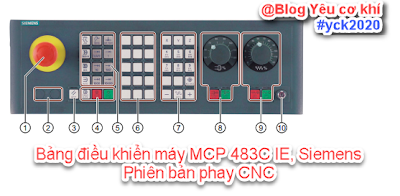 Hướng dẫn vận hành máy CNC Phay, Bảng điều khiển máy MCP 483C IE, SINUMERIK, siemens,08/2018,6FC5398-7CP41-0XG0, 840Dsl_828D_milling, Blog Yêu Cơ Khí