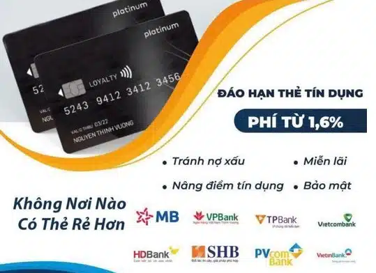 Dịch vụ rút tiền và đáo hạn thẻ tín dụng tại quận Thanh Xuân