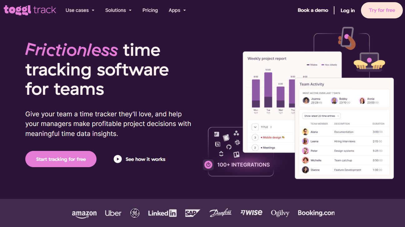 Toggl: Frictionless time tracking software for teams