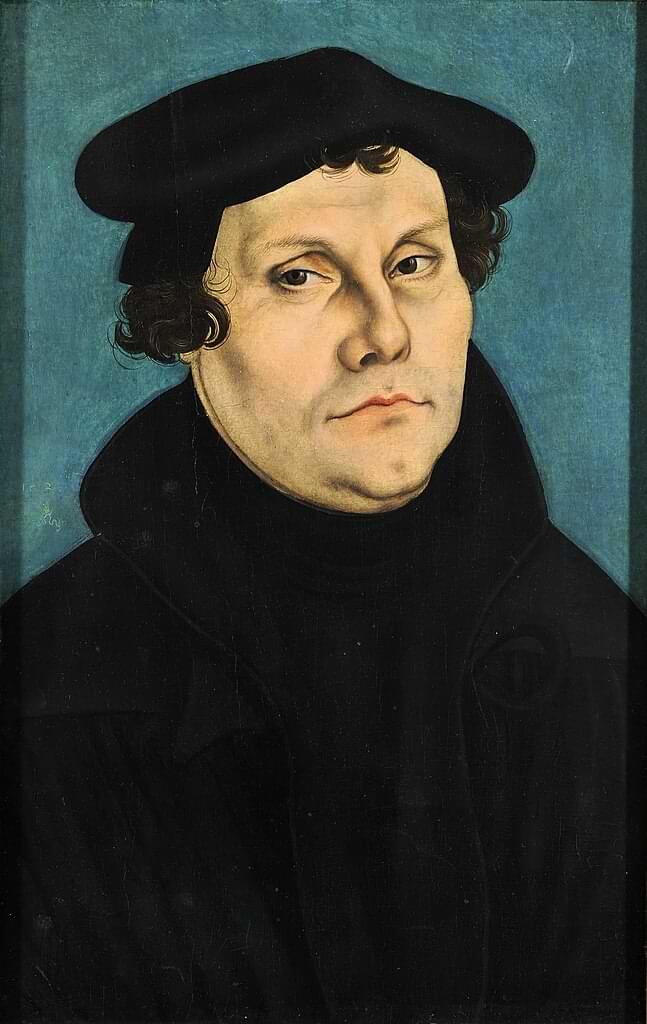Portrait of Martin Luther by Lucas Cranach the Elder, 1528