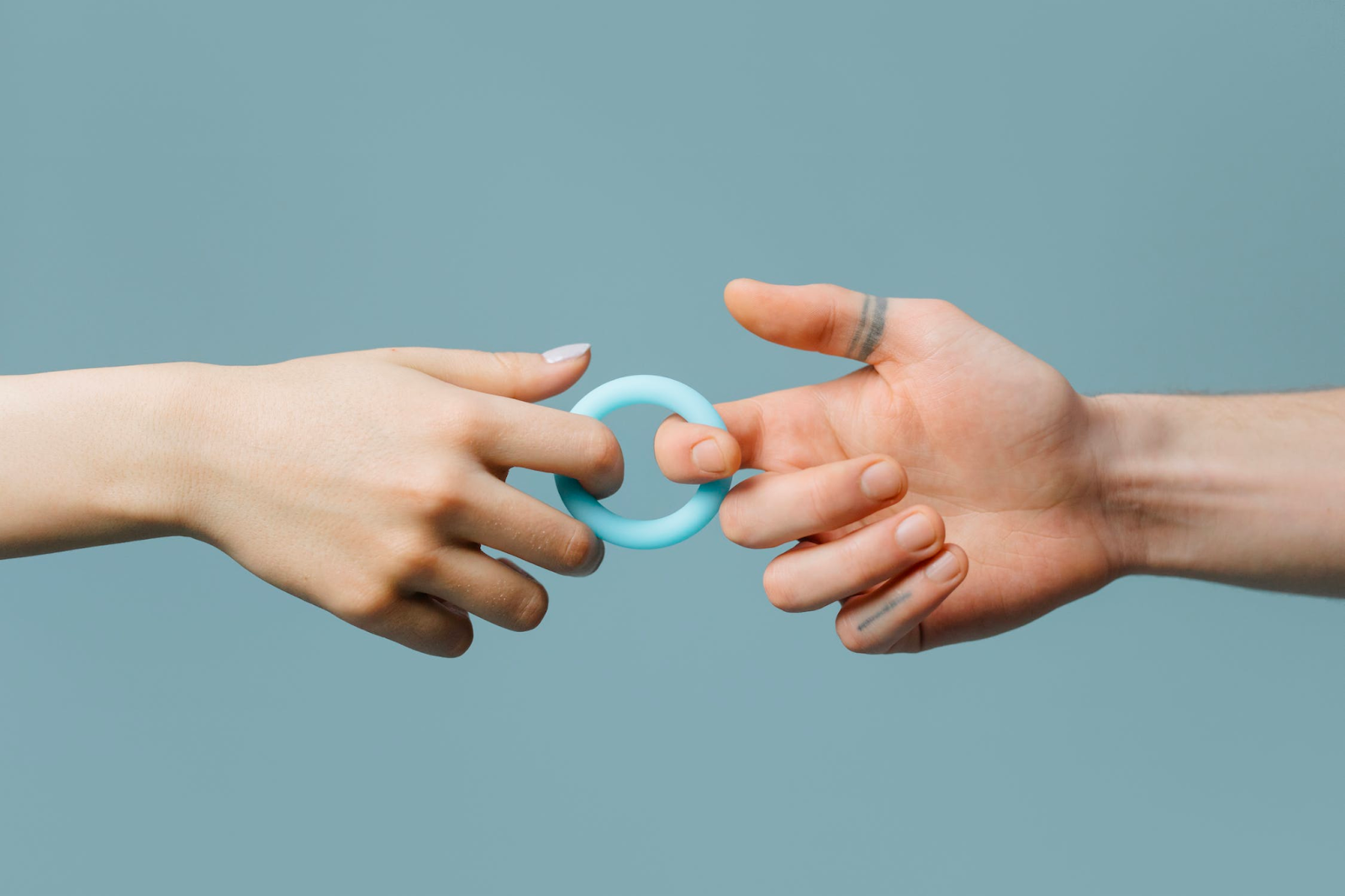 a close up of a cock ring