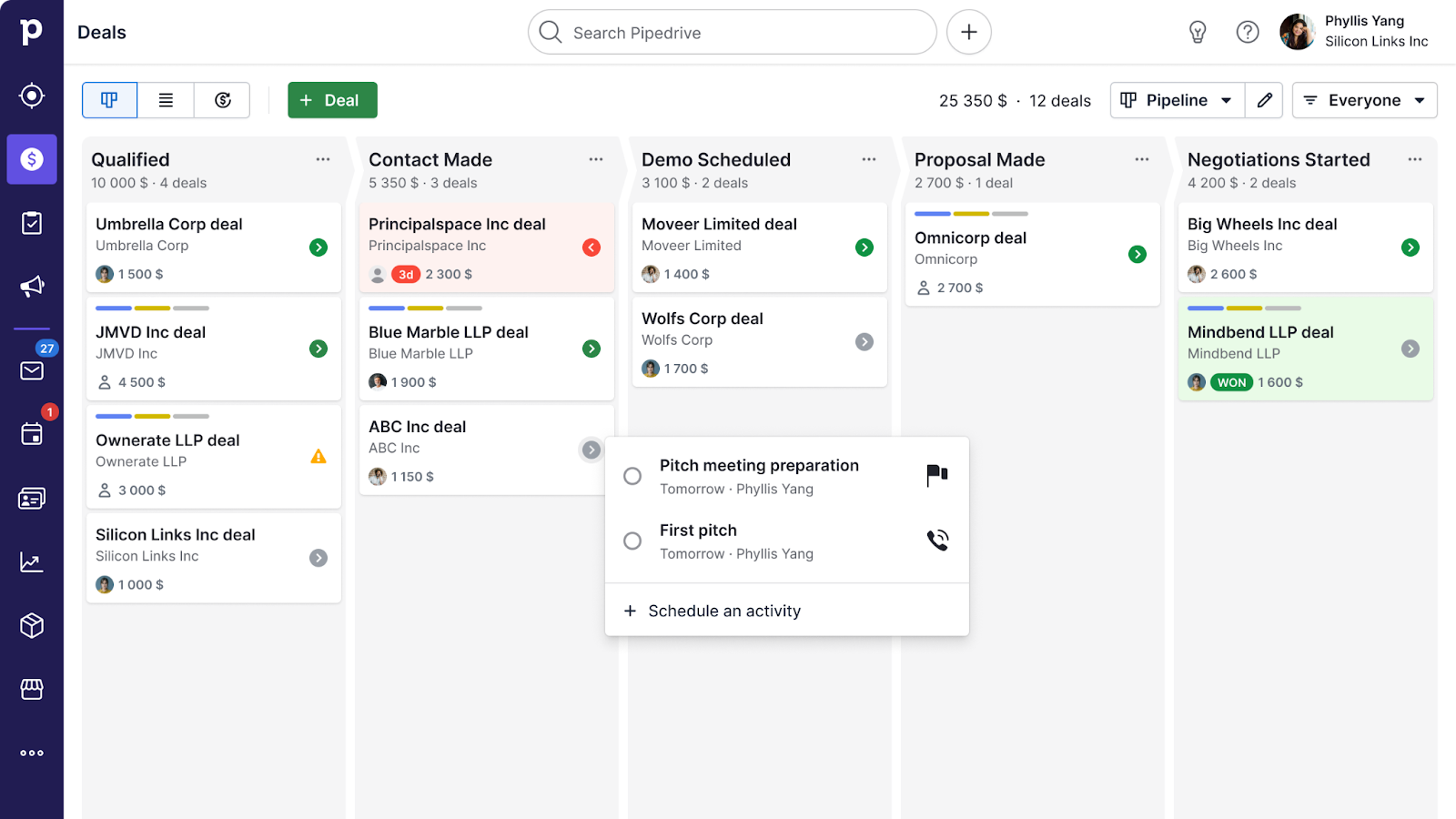 Customer Relationship Management (CRM) for Pipedrive