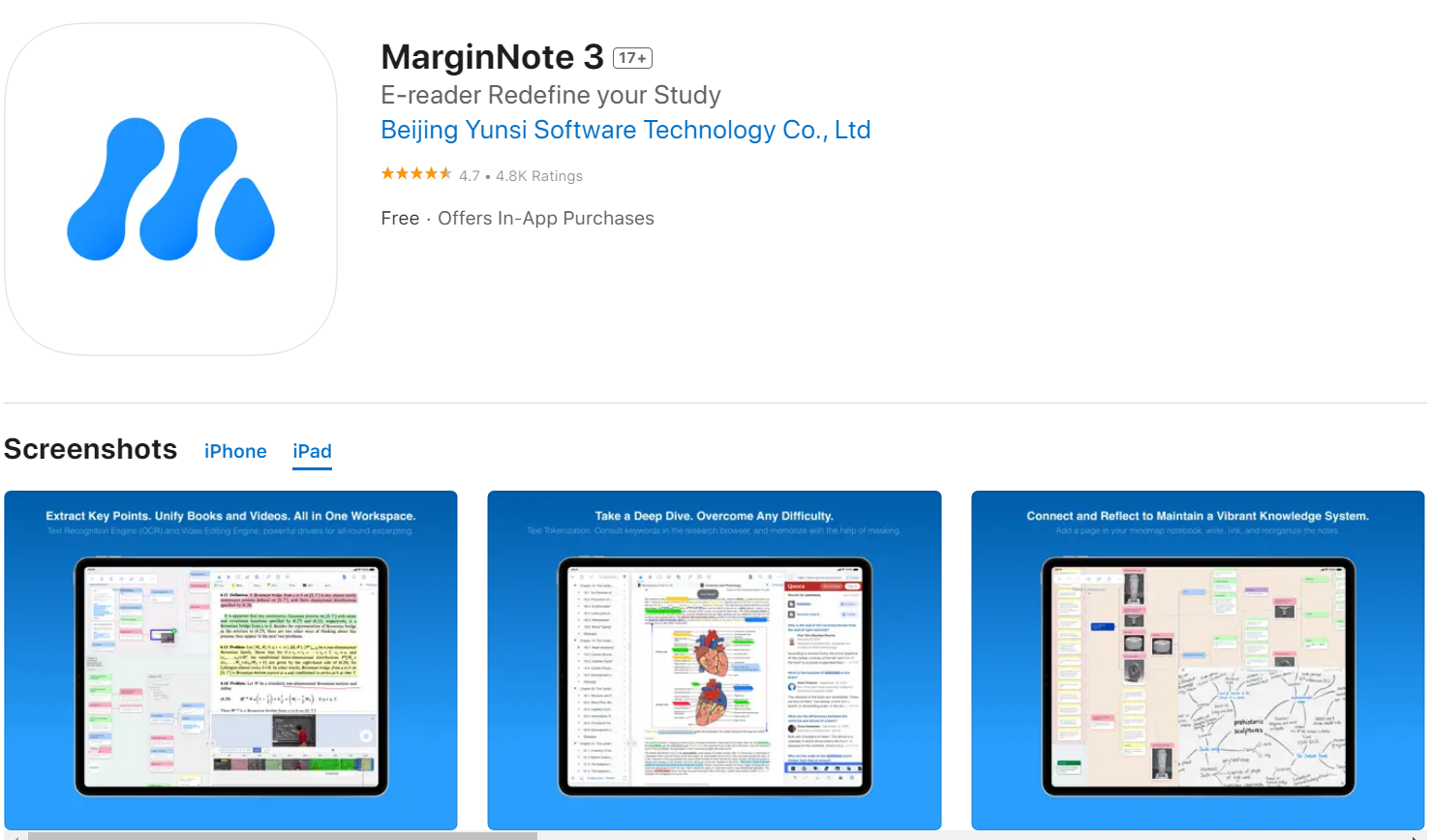MarginNote best note-taking apps for iPad to analyze, annotate, and create notes from them
