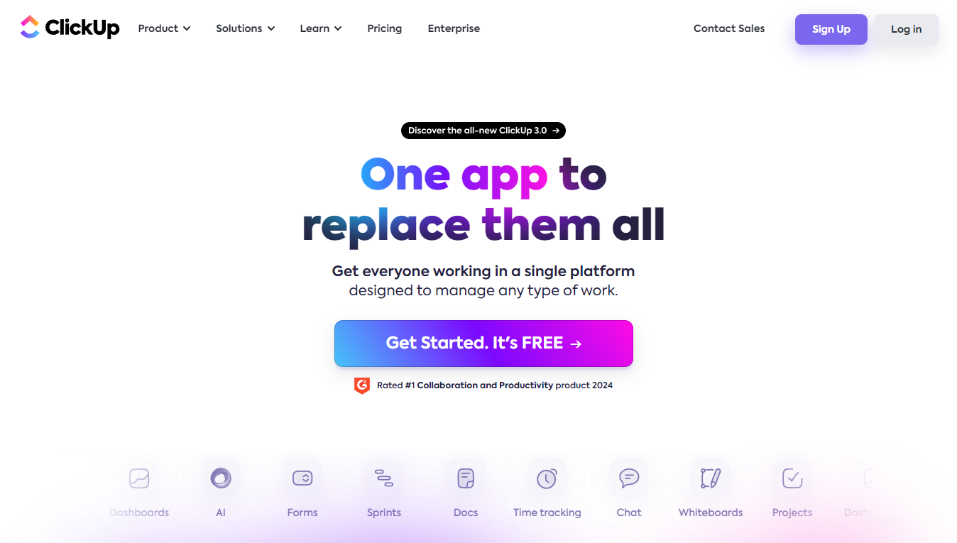 ClickUp: One app to replace them all
