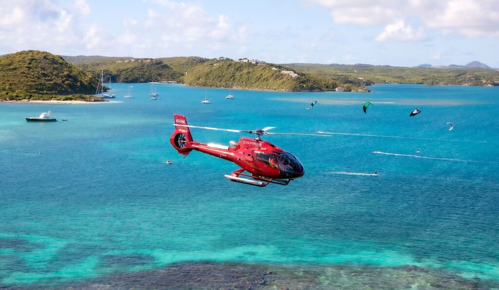 Flightseeing is a popular thing to do in Antigua