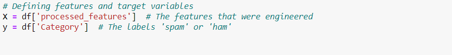 defining the features and variables