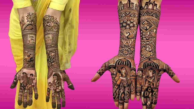 BRIDAL MARATHI MEHNDI DESIGN