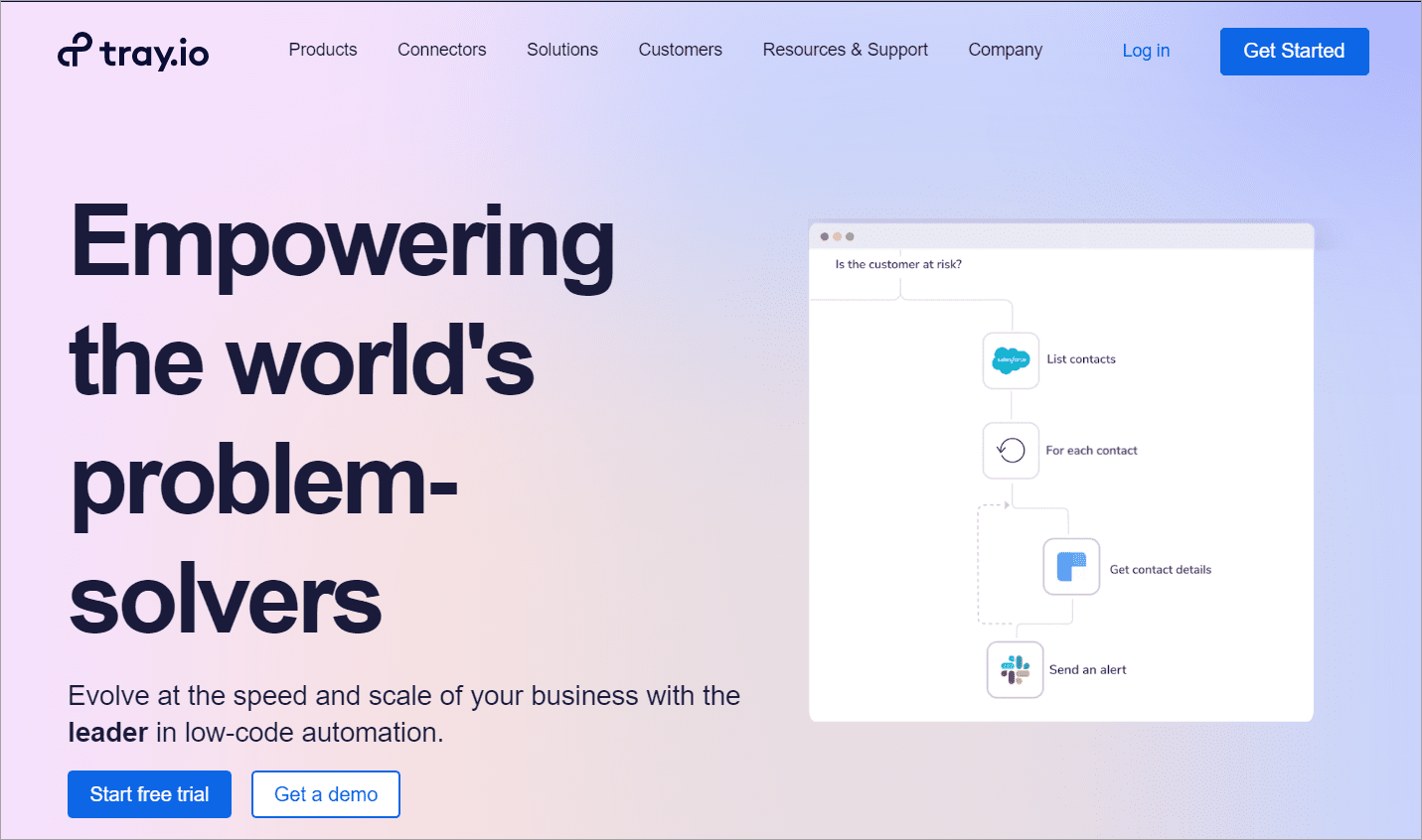 The industry-leading General Automation Platform from Tray.io enables business users and programmers to manage mission-critical activities thanks to its contemporary, cloud hosting design. 