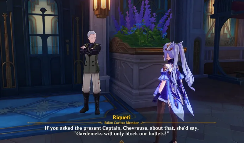 Other characters talking about chevreuse