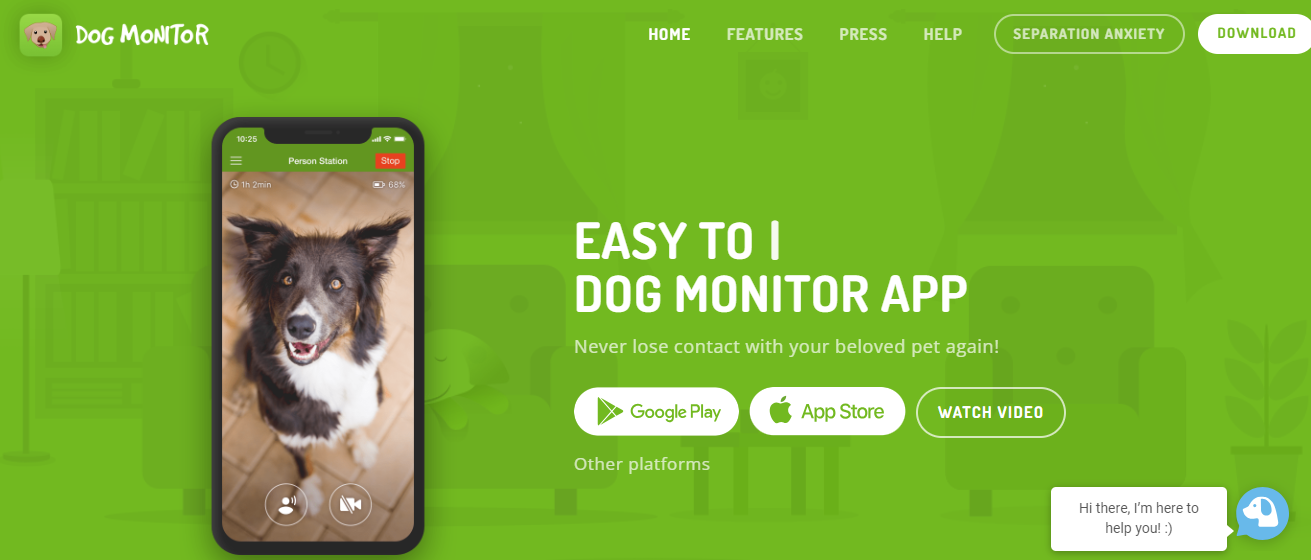Dog monitor Petcare app