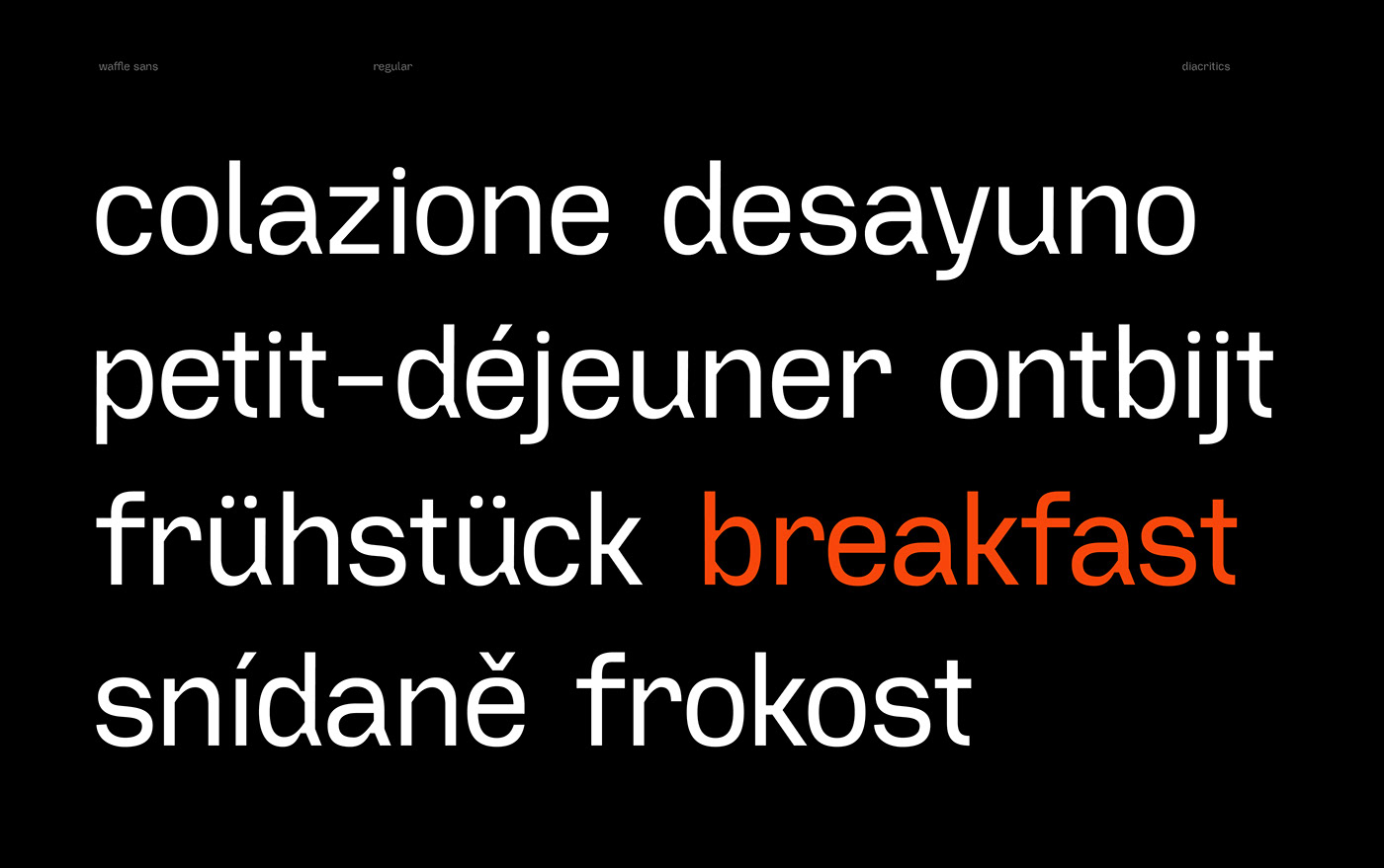 Typography font design appliance breakfast construction Eggo glyphs letterforms ligature mathematics type design waffle