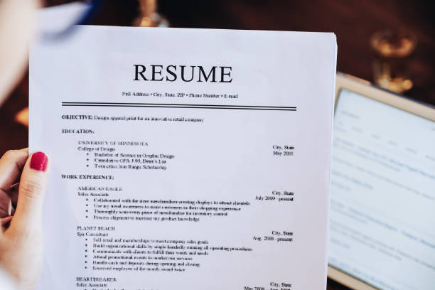 a woman looking at ATS friendly resume 