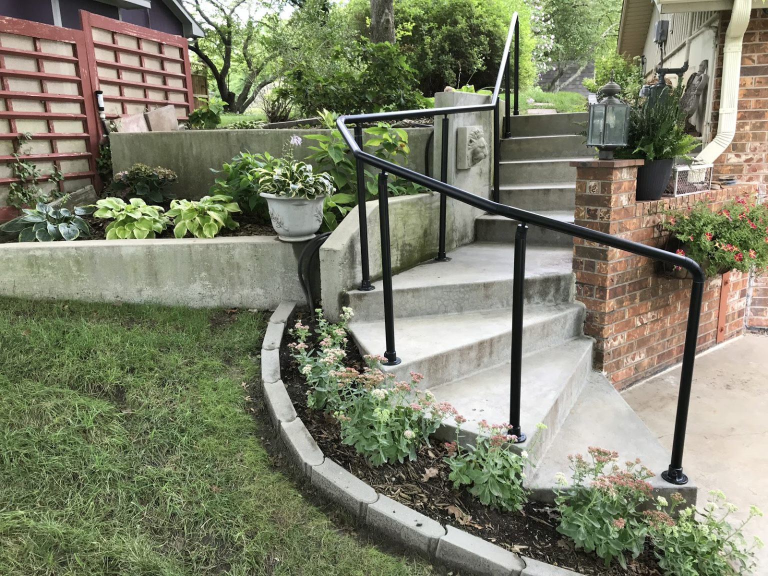 Outside Garden with Exterior Handrail