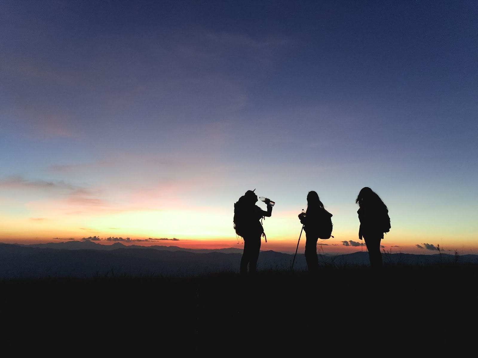 team hike